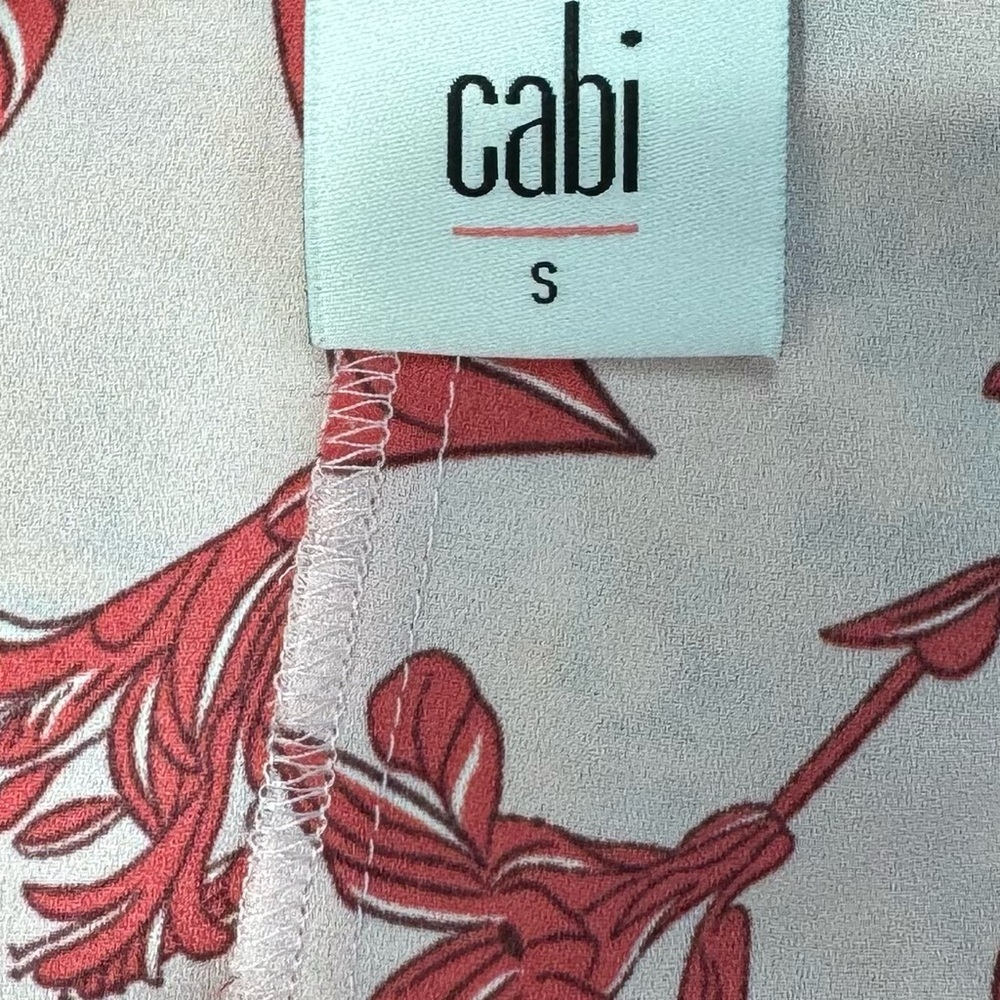 Gorgeous Cabi #5533 cranberry crush peblum floral tank-Small - Picture 12 of 13